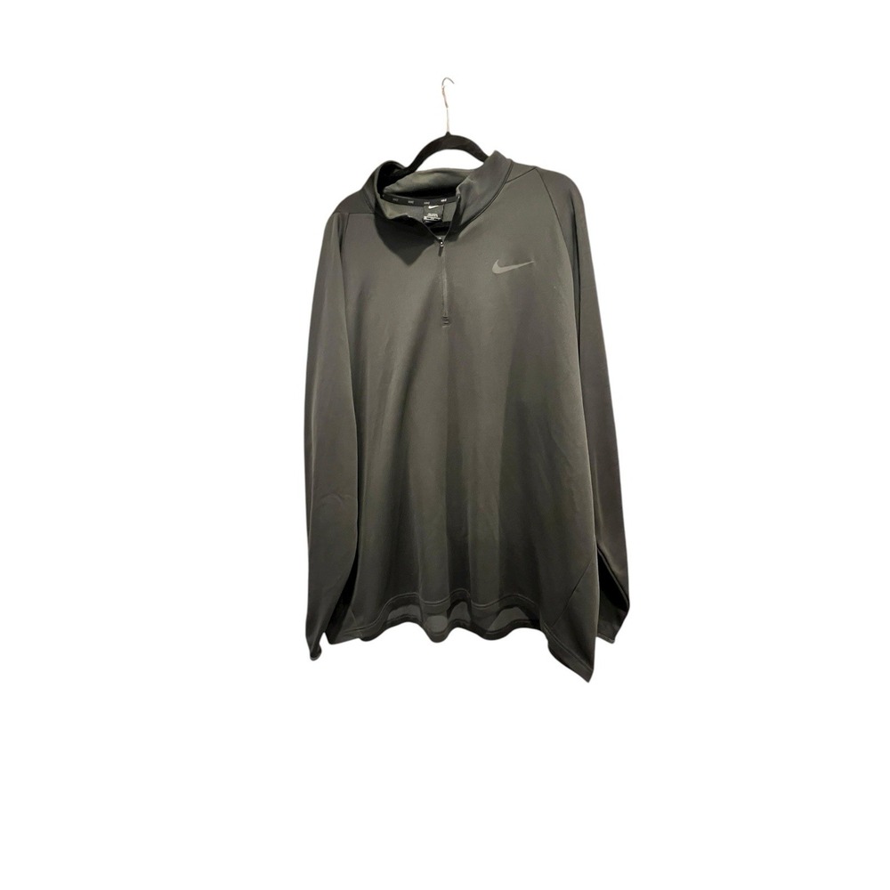 men nike jacket With Front 1/2 Zipper dry‎ Fit Pull Over 4XL